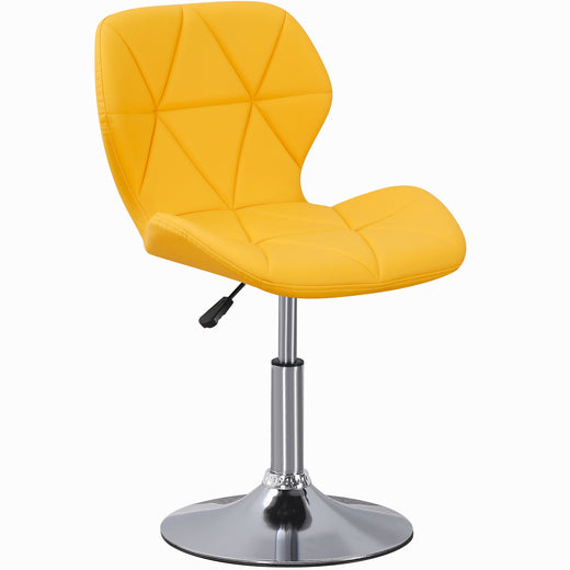 Static Swivel Geometric Design Chair with Adjustable Height