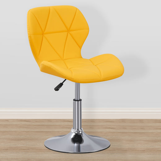 Static Swivel Geometric Design Chair with Adjustable Height