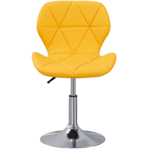 Static Swivel Geometric Design Chair with Adjustable Height