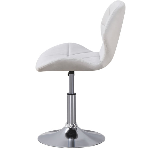 Static Swivel Geometric Design Chair with Adjustable Height