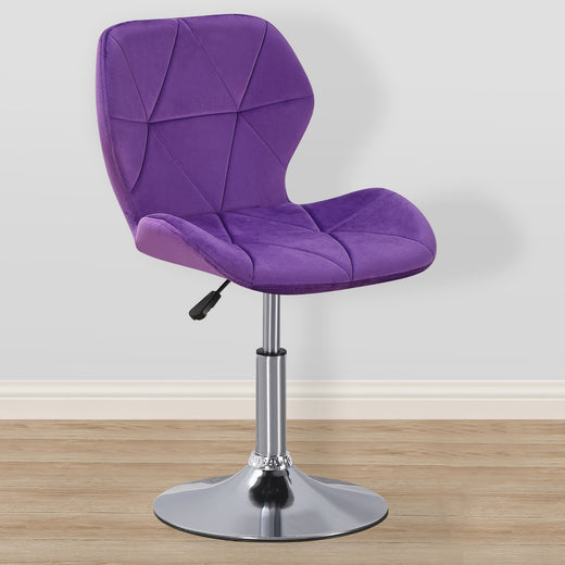 Static Swivel Geometric Design Chair with Adjustable Height