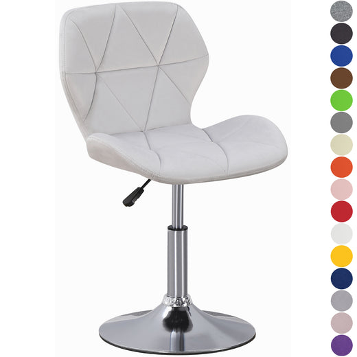 Static Swivel Geometric Design Chair with Adjustable Height