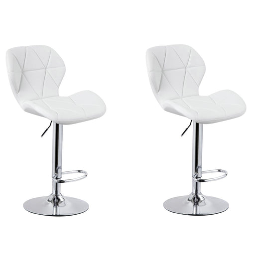 Diamond Adjustable Swivel Bar Stool with Backrest