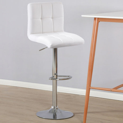 Cube Adjustable Swivel Bar Stool with Backrest