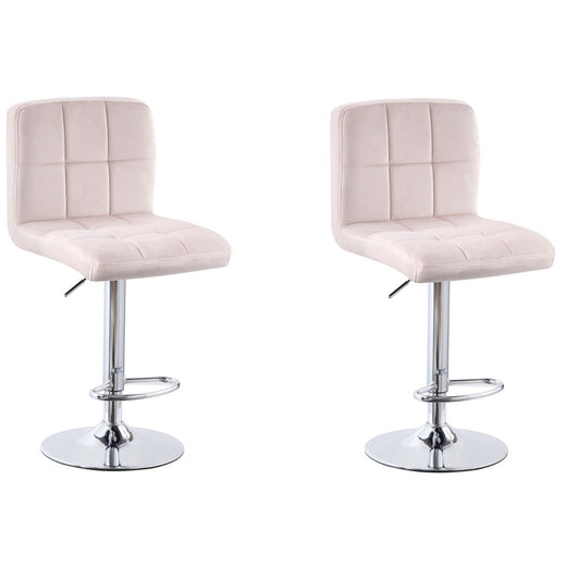 Cube Adjustable Swivel Bar Stool with Backrest