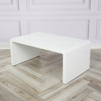 Thumbnail for White High Gloss Rectangular Coffee Table