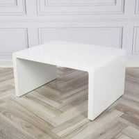 Thumbnail for White High Gloss Rectangular Coffee Table