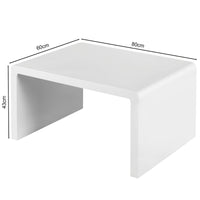 Thumbnail for White High Gloss Rectangular Coffee Table