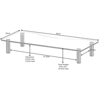 Thumbnail for Monitor Riser Stand - 56cm Wide - Adjustable Height