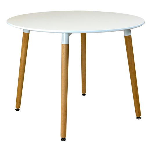 100cm Round Dining Table with Solid Beech Wood Legs