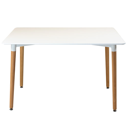 120cm Rectangular Dining Table With Solid Beech Wood Legs