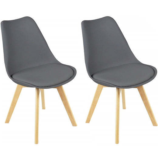 Two black PU leather chairs on a white background