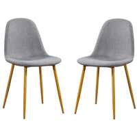 Thumbnail for Two grey velvet chairs on a white background