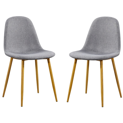 Two grey velvet chairs on a white background