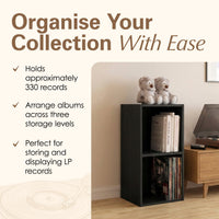 Thumbnail for Black Vinyl Record LP Cube Storage Box
