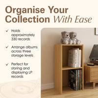 Thumbnail for Oak Vinyl Record LP Cube Storage Box