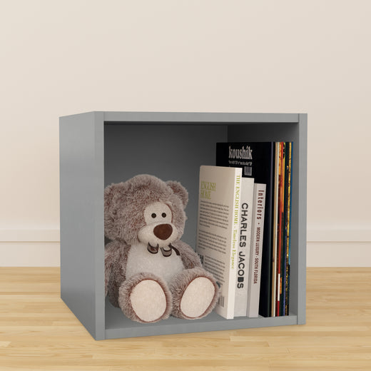 Grey Vinyl Record LP Cube Storage Box