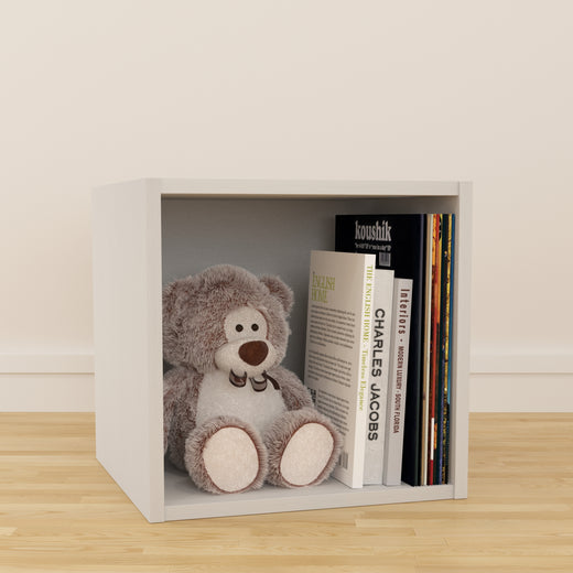 White Vinyl Record LP Cube Storage Box