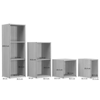 Thumbnail for Concrete Effect Vinyl Record LP Cube Storage Box