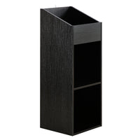 Thumbnail for A black finish vinyl storage unit, on a white background