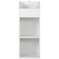 Thumbnail for A white finish vinyl storage unit, on a white background