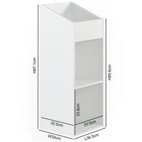 Thumbnail for A white finish vinyl storage unit, on a white background