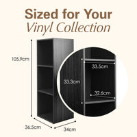 Thumbnail for Black Vinyl Record LP Cube Storage Box