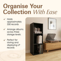 Thumbnail for Black Vinyl Record LP Cube Storage Box
