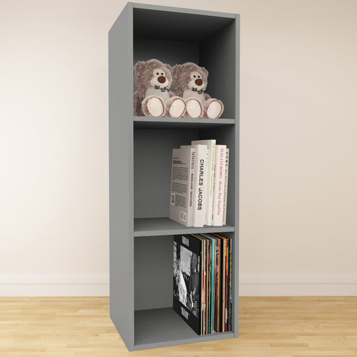 Grey Vinyl Record LP Cube Storage Box