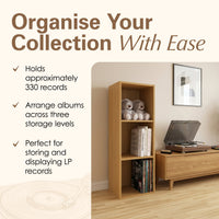 Thumbnail for Oak Vinyl Record LP Cube Storage Box
